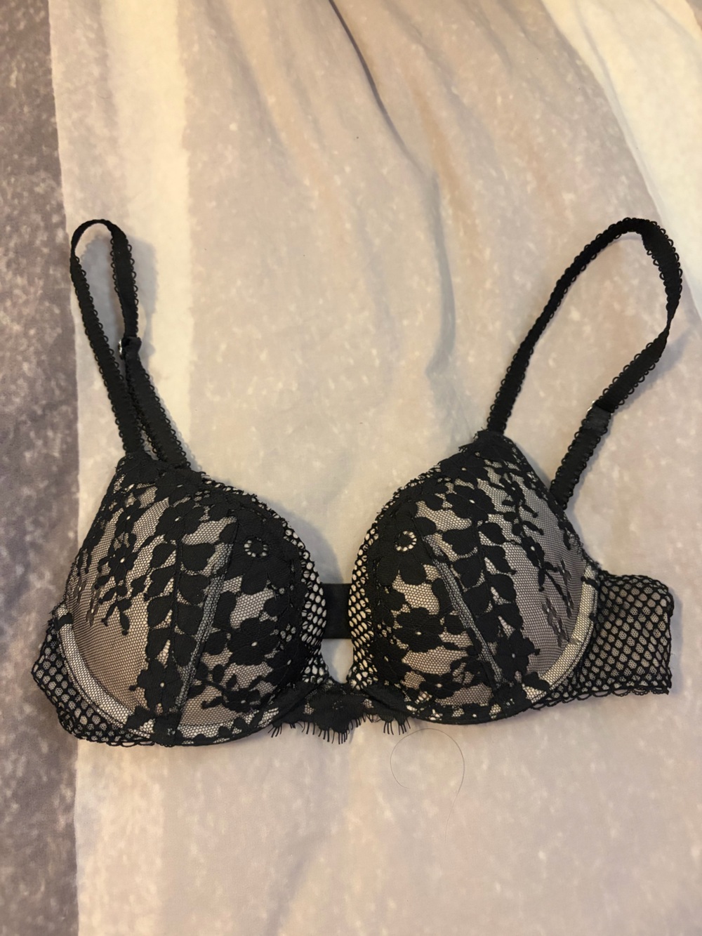 Victoria's Secret Black Lace Underwire Bra